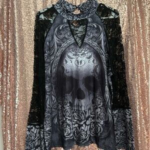 Gothic lace blouse